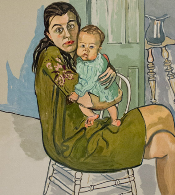Mother and Child (Nancy and Olivia ) 1982 Limited Edition Print by Alice Neel