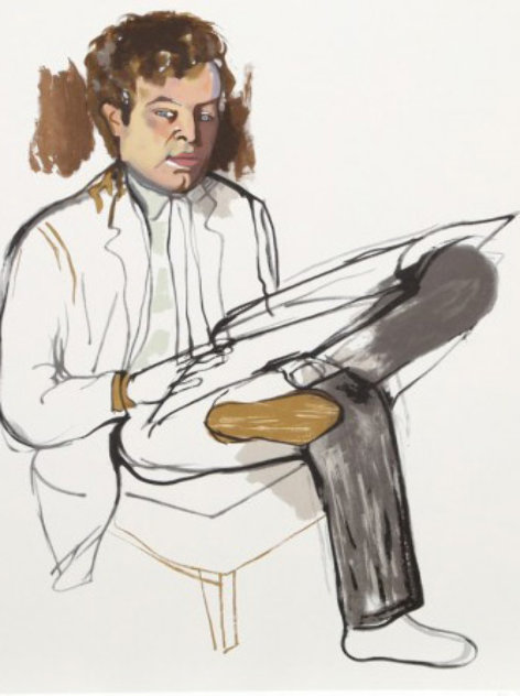 Portrait of Edward Avedesian Limited Edition Print by Alice Neel
