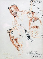 Arnie at the 1973 Masters Drawing 23x19 Arnold Palmer Drawing by LeRoy Neiman - 0 Arnie at the 1973 Masters Drawing 23x19 Arnold Palmer Drawing by LeRoy Neiman - 0