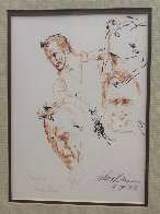 Arnie at the 1973 Masters Drawing 23x19 Arnold Palmer Drawing by LeRoy Neiman - 1 Arnie at the 1973 Masters Drawing 23x19 Arnold Palmer Drawing by LeRoy Neiman - 1