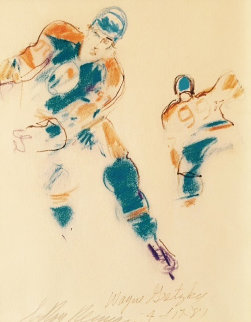 Wayne Gretzky 1989 34x31 Huge Drawing - LeRoy Neiman Wayne Gretzky 1989 34x31 Huge Drawing - LeRoy Neiman