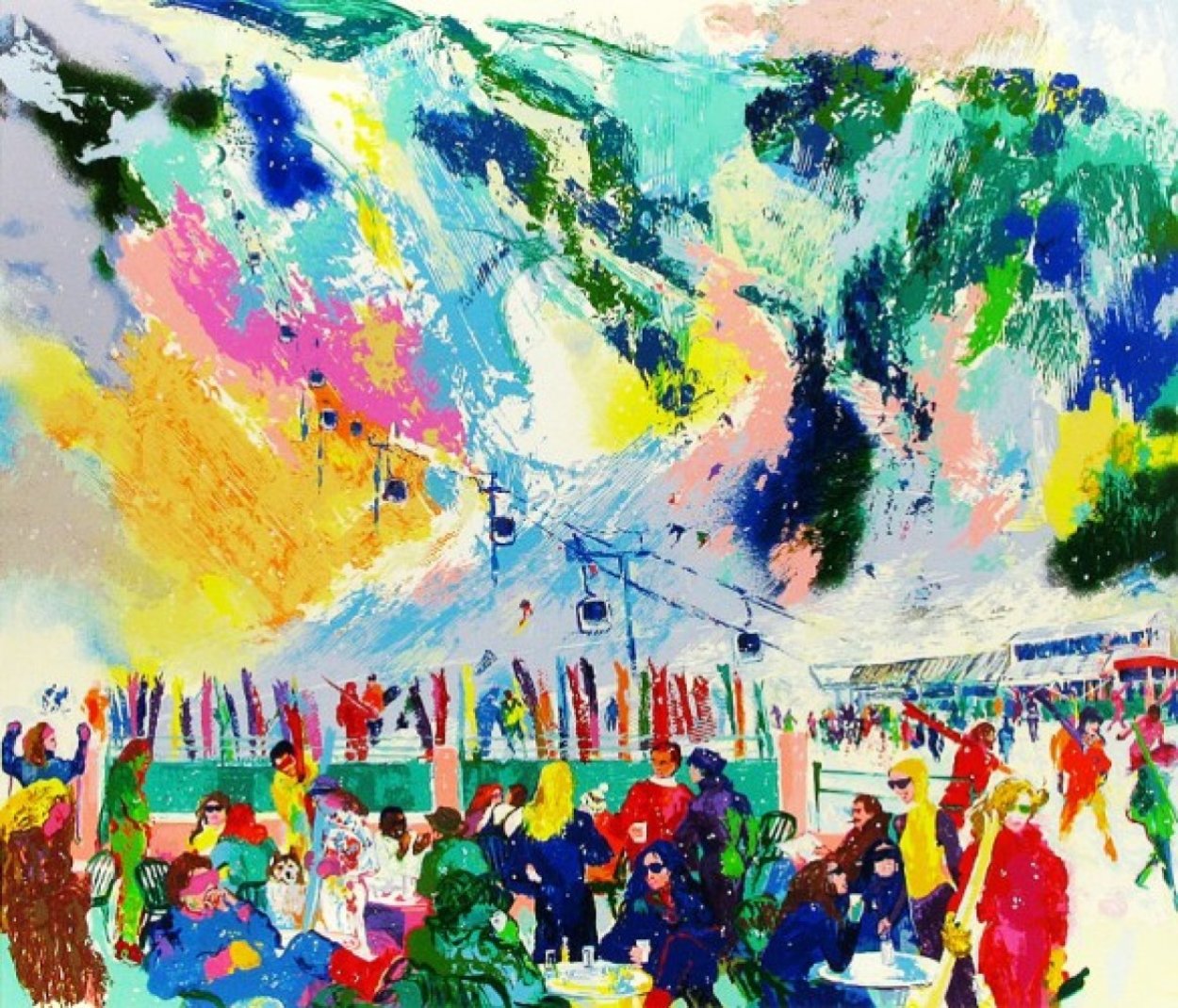 Aspen Mountain Rendezvous  2002 Limited Edition Print by LeRoy Neiman