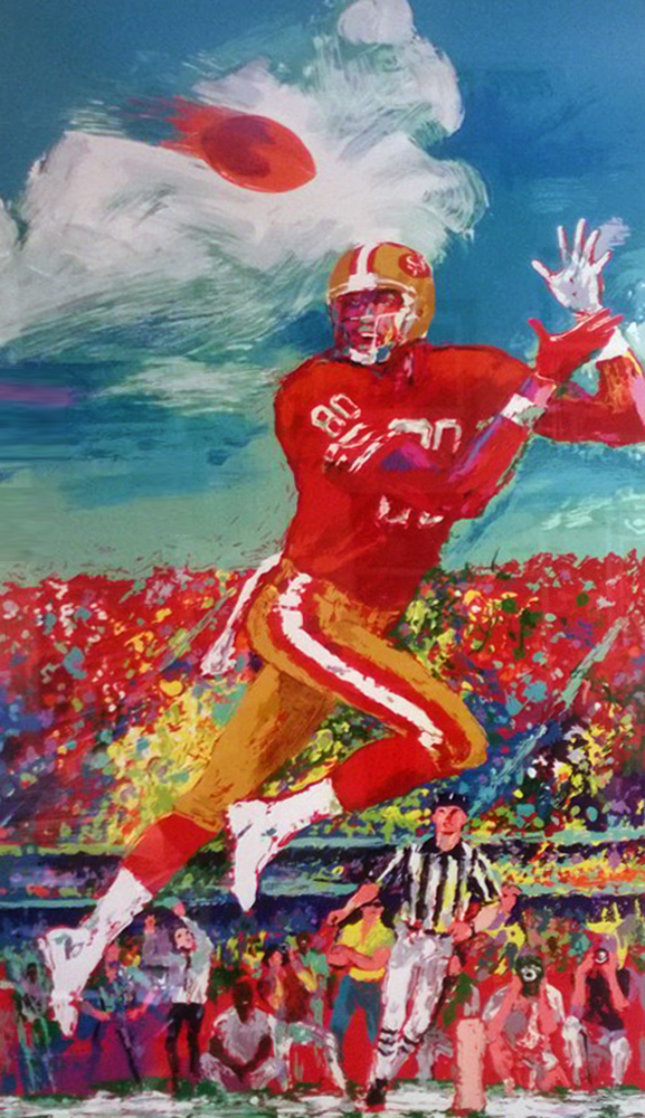 Jerry Rice AP 1995 HS by Jerry Rice Limited Edition Print by LeRoy Neiman