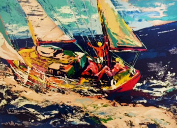 North Sea Sailing 1981 Limited Edition Print - LeRoy Neiman North Sea Sailing 1981 Limited Edition Print - LeRoy Neiman