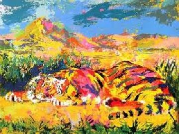 Delacroix Tiger 1977 Limited Edition Print - LeRoy Neiman Delacroix Tiger 1977 Limited Edition Print - LeRoy Neiman