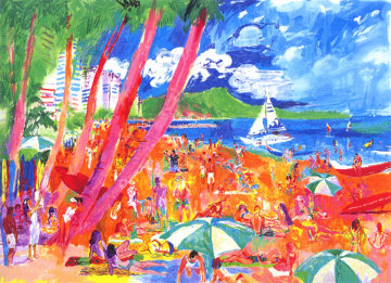 Diamond Head, Hawaii 1988 Limited Edition Print - LeRoy Neiman Diamond Head, Hawaii 1988 Limited Edition Print - LeRoy Neiman