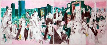 Polo Lounge 1989 Limited Edition Print - LeRoy Neiman Polo Lounge 1989 Limited Edition Print - LeRoy Neiman