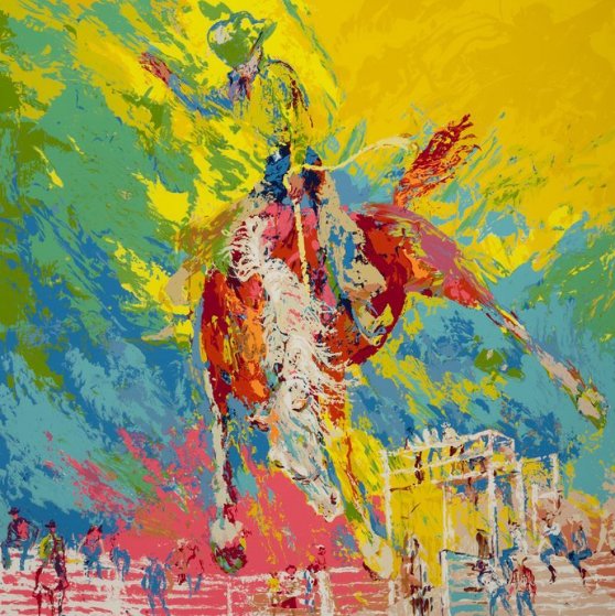 Bucking Bronc 1977 Limited Edition Print by LeRoy Neiman Bucking Bronc 1977 Limited Edition Print by LeRoy Neiman