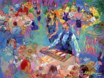 High Stakes Blackjack - Vegas 2008 Limited Edition Print - LeRoy Neiman High Stakes Blackjack - Vegas 2008 Limited Edition Print - LeRoy Neiman