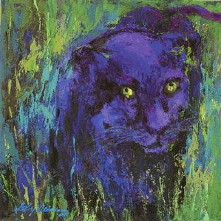 Portrait of the Black Panther 2004 Limited Edition Print - LeRoy Neiman Portrait of the Black Panther 2004 Limited Edition Print - LeRoy Neiman