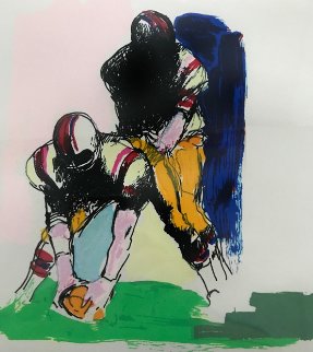 Untitled Football 1974 Limited Edition Print - LeRoy Neiman Untitled Football 1974 Limited Edition Print - LeRoy Neiman
