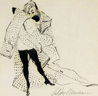 Femlin Model Drawing 1956 Drawing - LeRoy Neiman Femlin Model Drawing 1956 Drawing - LeRoy Neiman