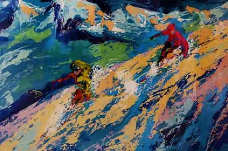Downers 1970 - Skiing Limited Edition Print - LeRoy Neiman