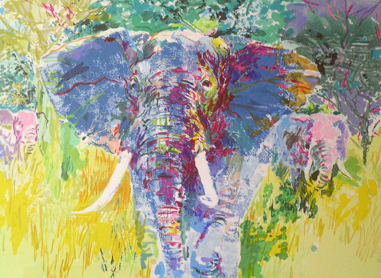 Bull Elephant 1997 Limited Edition Print by LeRoy Neiman