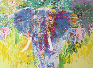 Bull Elephant 1997 Limited Edition Print - LeRoy Neiman