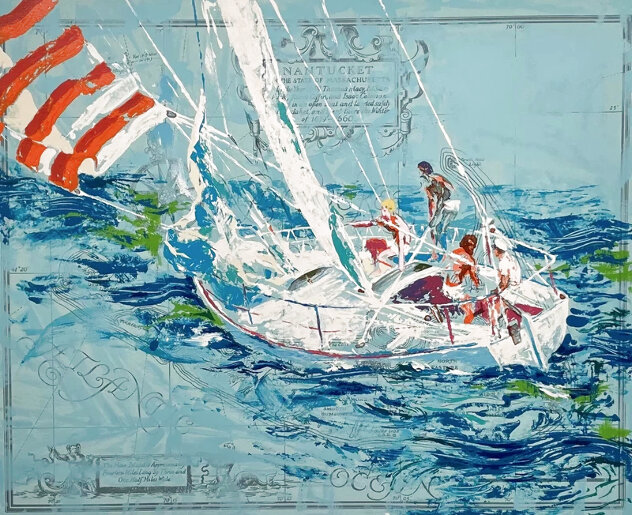 Nantucket Sailing 1980 - Massachusetts Limited Edition Print by LeRoy Neiman