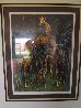 Giraffe Family 1974 Limited Edition Print by LeRoy Neiman - 1