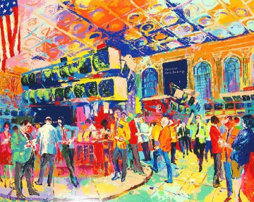 American Stock Exchange 1986 Limited Edition Print - LeRoy Neiman American Stock Exchange 1986 Limited Edition Print - LeRoy Neiman