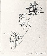 Ski Etchings, Set of Five AP Limited Edition Print by LeRoy Neiman - 3 Ski Etchings, Set of Five AP Limited Edition Print by LeRoy Neiman - 3