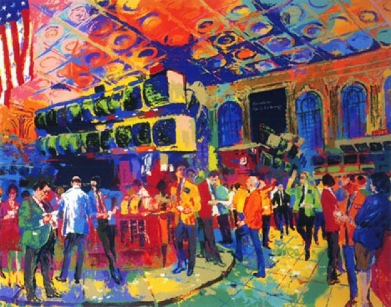 American Stock Exchange 1986 Limited Edition Print by LeRoy Neiman American Stock Exchange 1986 Limited Edition Print by LeRoy Neiman