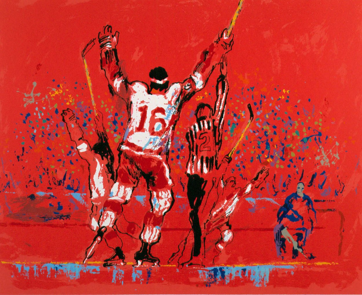 Red Goal 1973 Limited Edition Print by LeRoy Neiman Red Goal 1973 Limited Edition Print by LeRoy Neiman