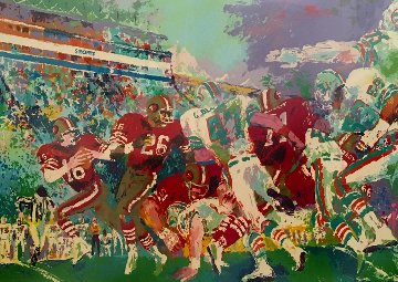 Post Season Football 1980 Limited Edition Print - LeRoy Neiman Post Season Football 1980 Limited Edition Print - LeRoy Neiman