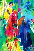 l'arc De Triomphe Longchamp Paddock 1993 15x11 Original Painting by LeRoy Neiman - 0 l'arc De Triomphe Longchamp Paddock 1993 15x11 Original Painting by LeRoy Neiman - 0