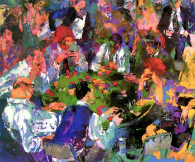 Stud Poker 1980 Limited Edition Print by LeRoy Neiman Stud Poker 1980 Limited Edition Print by LeRoy Neiman
