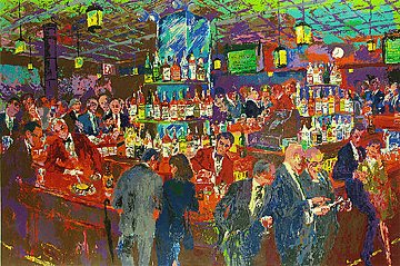 Harry's Wall Street Bar 1985 Limited Edition Print - LeRoy Neiman Harry's Wall Street Bar 1985 Limited Edition Print - LeRoy Neiman