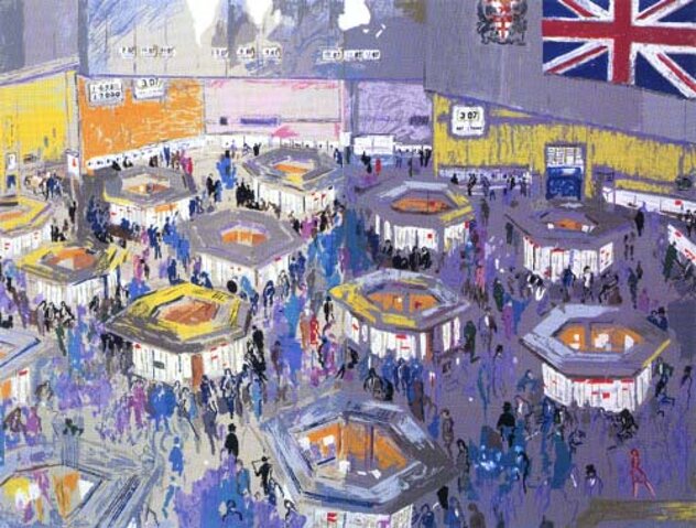 London Stock Exchange 1983 - England Limited Edition Print by LeRoy Neiman