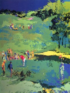 Golf Landscape 1976 Limited Edition Print - LeRoy Neiman Golf Landscape 1976 Limited Edition Print - LeRoy Neiman