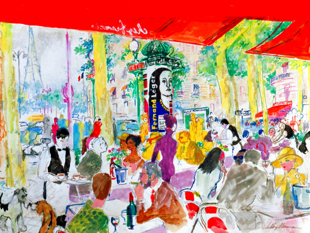 Chez Francis 1997 Limited Edition Print by LeRoy Neiman