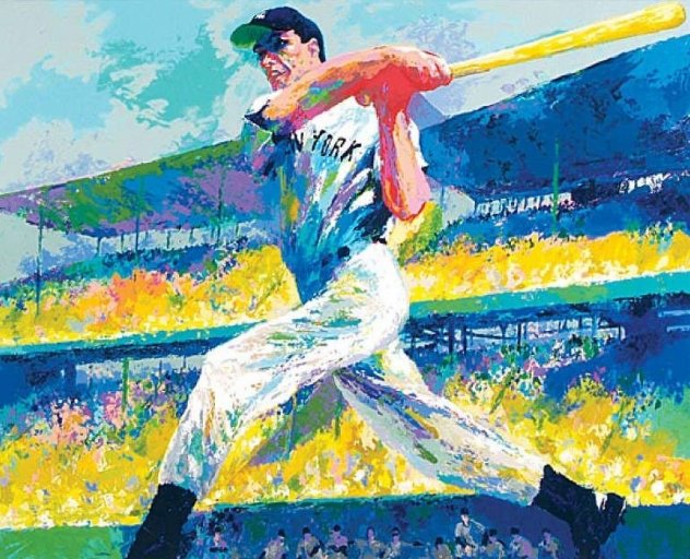 Dimaggio Cut AP 1998 HS By Joe - Baseball Limited Edition Print by LeRoy Neiman