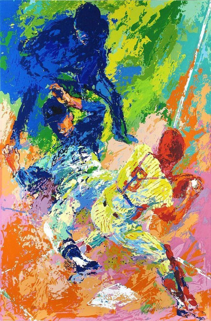 Sliding Home 1972 Limited Edition Print by LeRoy Neiman