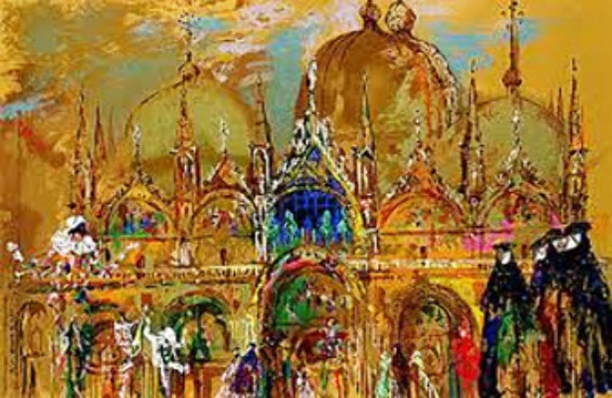 St. Marks Venice AP 2013 - Italy Limited Edition Print by LeRoy Neiman
