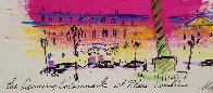 Leaning Colonnade At Place Vendome 2001 14x17 Original Painting by LeRoy Neiman - 1