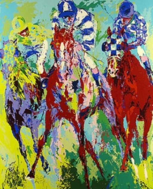 Finish 1975 - Horse Racing Limited Edition Print by LeRoy Neiman