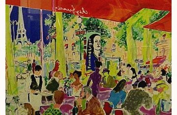 Chez Francis 1997 Limited Edition Print - LeRoy Neiman Chez Francis 1997 Limited Edition Print - LeRoy Neiman