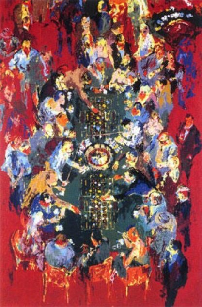 Gaming Table 1990 Limited Edition Print by LeRoy Neiman