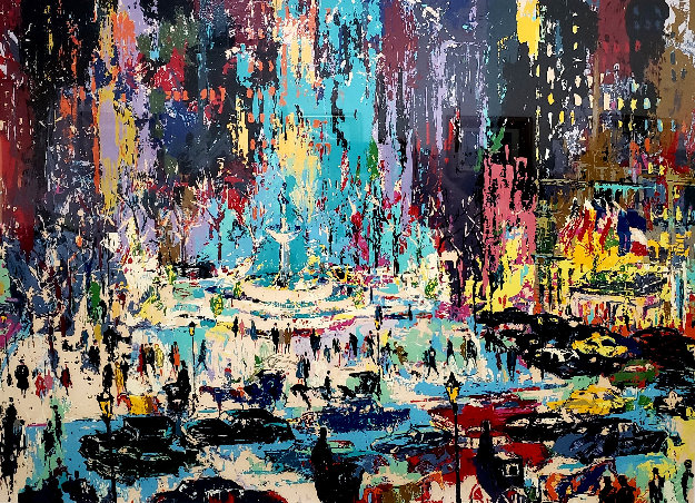Plaza Square 1985 Limited Edition Print by LeRoy Neiman Plaza Square 1985 Limited Edition Print by LeRoy Neiman