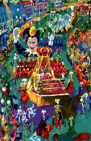 Mardi Gras Parade 2002 Limited Edition Print - LeRoy Neiman