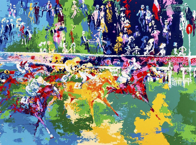Ascot Finish AP 1974 Limited Edition Print by LeRoy Neiman Ascot Finish AP 1974 Limited Edition Print by LeRoy Neiman