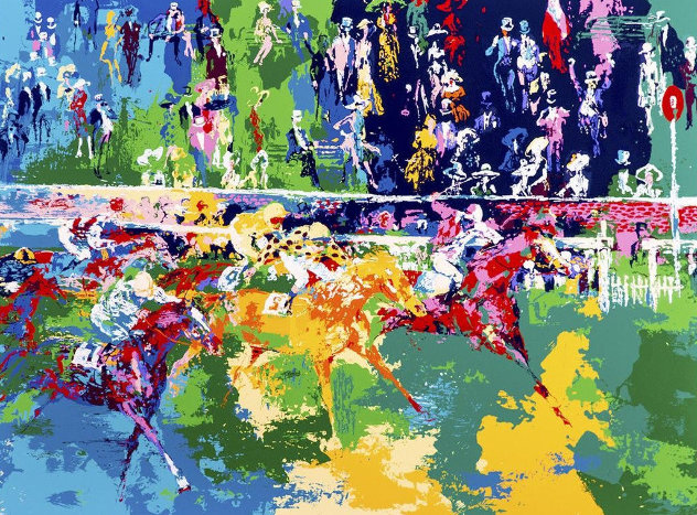 Ascot Finish AP 1974, UK Limited Edition Print by LeRoy Neiman