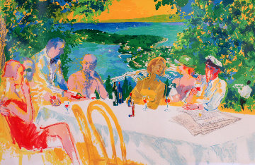 Wine Alfresco 2000 Limited Edition Print - LeRoy Neiman Wine Alfresco 2000 Limited Edition Print - LeRoy Neiman