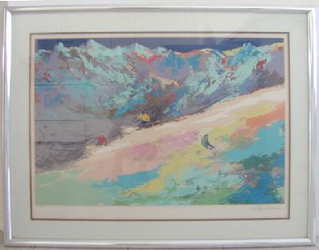 High Altitude Skiing 1977 Limited Edition Print - LeRoy Neiman High Altitude Skiing 1977 Limited Edition Print - LeRoy Neiman