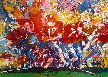 Alabama Handoff 1974 Limited Edition Print - LeRoy Neiman Alabama Handoff 1974 Limited Edition Print - LeRoy Neiman