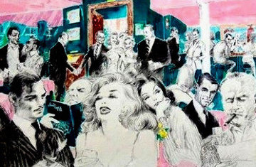 Polo Lounge 1989 Limited Edition Print - LeRoy Neiman Polo Lounge 1989 Limited Edition Print - LeRoy Neiman