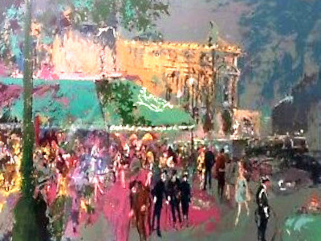 Café De La Paix 1980 by LeRoy Neiman