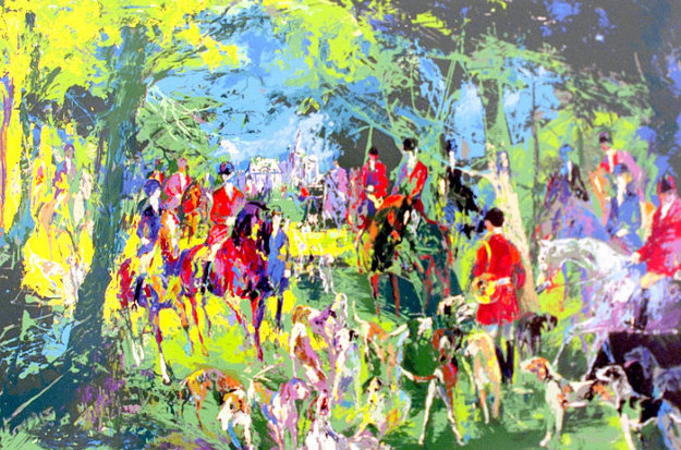 Chateau Hunt 1979 Limited Edition Print by LeRoy Neiman Chateau Hunt 1979 Limited Edition Print by LeRoy Neiman