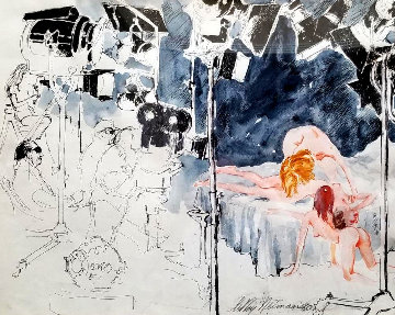 XXX Film Director 1980 21x25 Works on Paper (not prints) - LeRoy Neiman XXX Film Director 1980 21x25 Works on Paper (not prints) - LeRoy Neiman